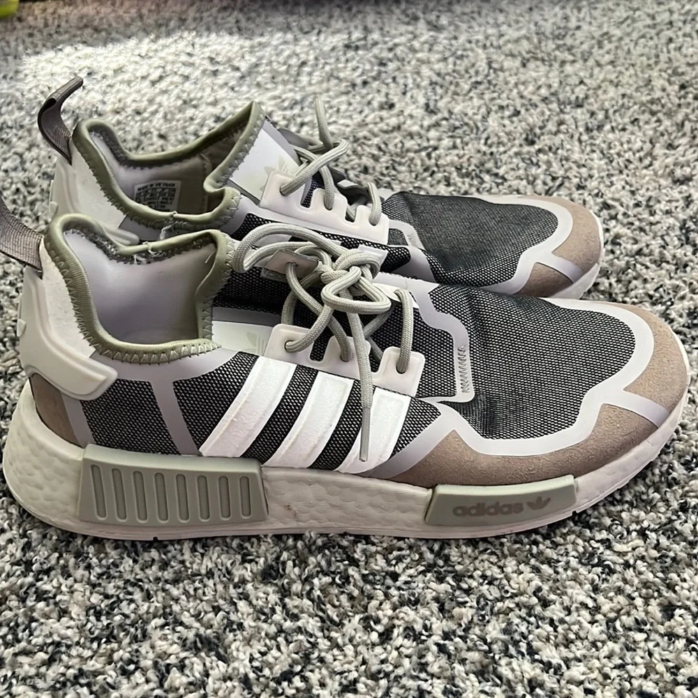 adidas gazelle silver green womens Adidas NMD_R1 Cloud White Orange– Hype Stew Sneakers Detroit main image 1